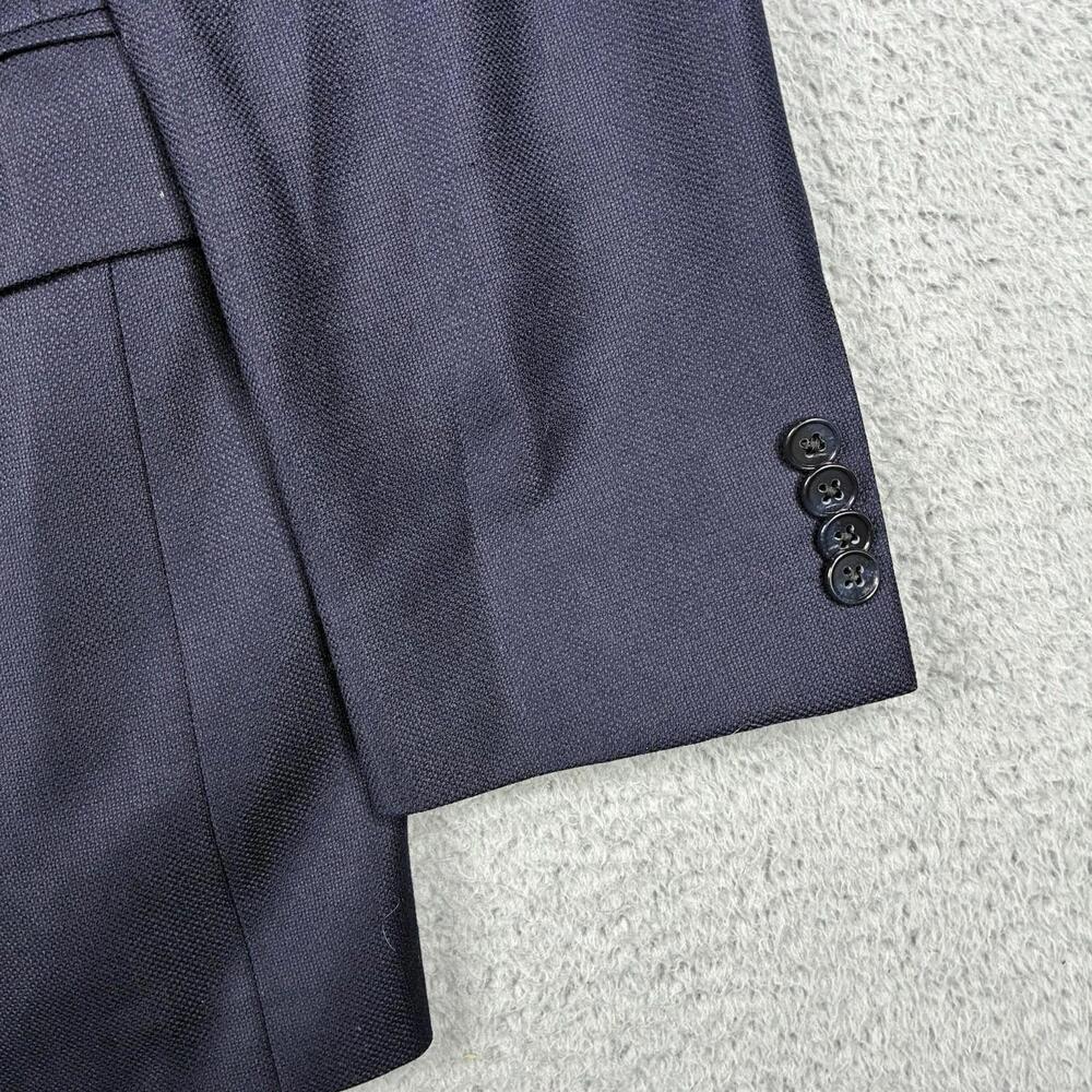 Joseph Abboud 42L Men’s Blue Wool Blazer Sport Coat Loro Piana Fabric - Picture 3 of 8